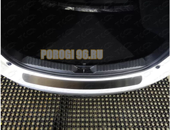 Накладка на задний бампер (лист шлифованный) на Mazda CX-5 2017-