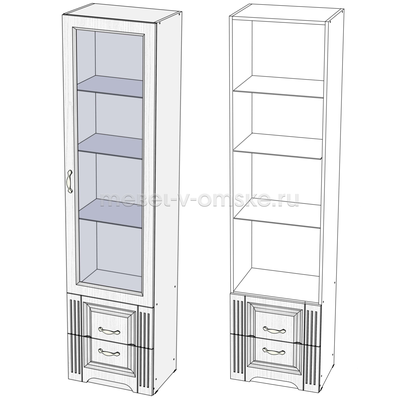 Пенал - витрина Версаль (0,50)