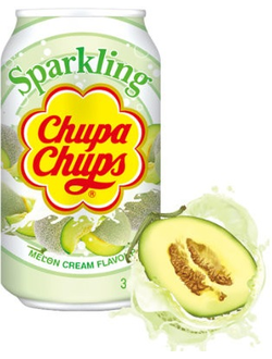 Chupa Chups Газированный Напиток Дыня Крем 345мл (24)