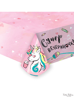 Скатерть "Единорог" Супер вечериночка