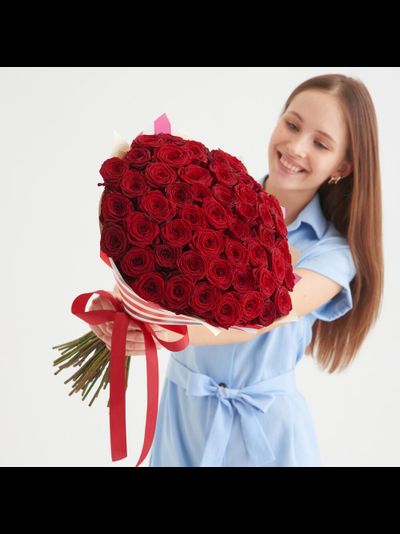 51 красная роза