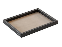 Полка выдвижная 664х469х65 металл Черный, экокожа Серый FC0570.VP066.BK0PC.CN ARISTO *