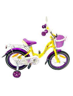 Детский велосипед OSCAR KITTY 16 желтый/фиолетовый