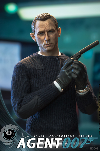 Джеймс Бонд (Дэниел Крейг, "Не время умирать") - КОЛЛЕКЦИОННАЯ ФИГУРКА 1/6 Agent 007 (BK-003) - BLACK 8 STUDIO