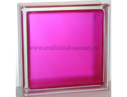 Стеклоблок Vitrablok окрашенный внутри арктика малиновый