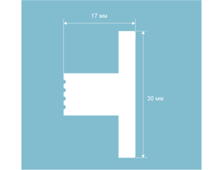 Молдинг Cosca MF004, гладкий, под покраску, экополимер, 2,8 метра