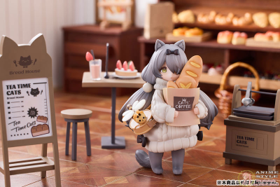 Набор из двух фигурок с декорациями Customer Cat DLC Series, Tea Time Cats Meow Town "Bread House"