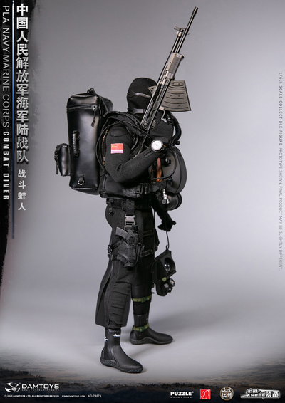 Китайский боевой пловец - КОЛЛЕКЦИОННАЯ ФИГУРКА 1/6 PLA Navy Marine Corps Combat Diver (78073) - DAMTOYS