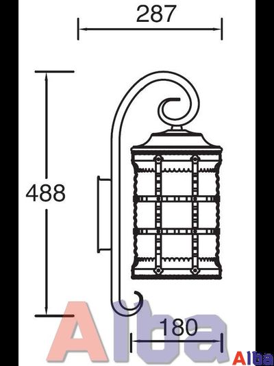 Barselona 81202-18 bl Парковый светильник