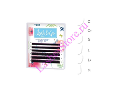 Ресницы чёрные Lash&Go - mini MIX (6 линий)