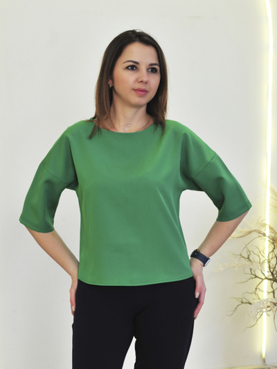 Блузка 694-1023-зел