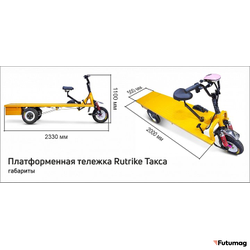 Платформенная тележка электрическая RuTrike ТАКСА
