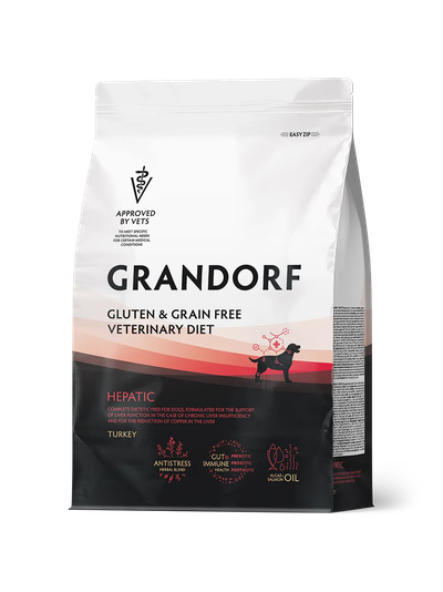 Grandorf VET Hepatic (Грандорф  Вет Гепатик) для поддержания функции печени при хронической печеночной недостаточности, 3кг