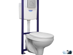 Инсталляция для подвесного унитаза. Комплект 5 в 1