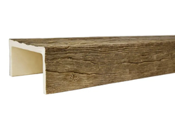 Декоративная балка из полиуретана. Полиуретановая фальшбалка Country Decor угловая пепел