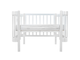Кроватка детская продольный маятник Pituso Olivia Белый-Белый