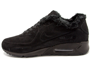 Nike Air Max VT 90 черные, замша мех (36-45)