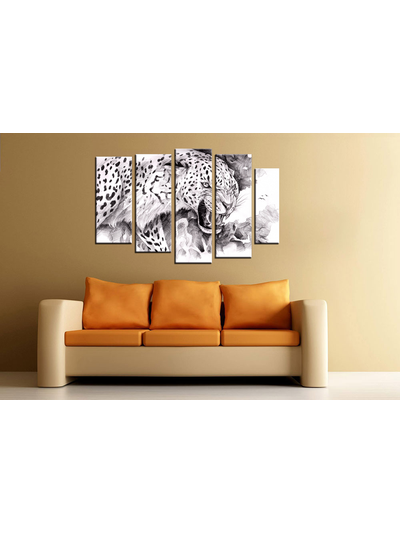 Модульная картина "Оскал зверя"