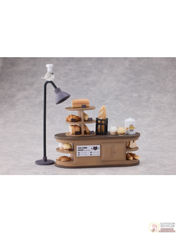 Набор из двух фигурок с декорациями Customer Cat DLC Series, Tea Time Cats Meow Town "Bread House"