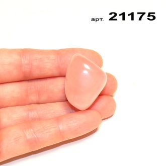 Розовый кварц натуральный (галтовка) арт.21175: 20,5г - 30*22*20мм
