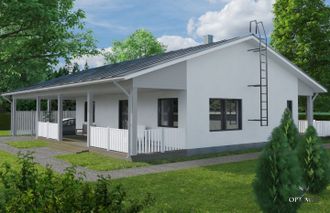 Комплект дома Lakka Kuukivi - 170 м²
