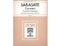 Sarasate, Pablo de Carmen op.25 Concert Fantasy for violin and piano