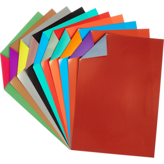 Бумага цветная мелованная Апплика А4 в ассортименте 20 цветов (10 листов) 992528