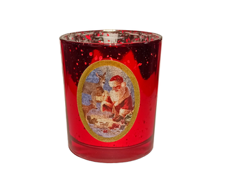 Ароматическая свеча в стакане Санта Клаус 7x8 см
