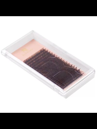 Ресницы коричневые BARBARA «ТЁМНЫЙ ШОКОЛАД» - MIX (16 линий)