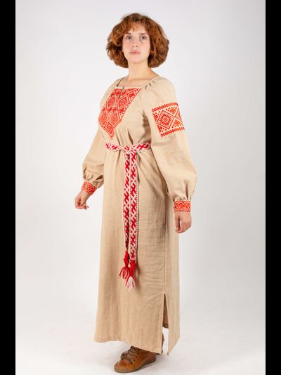 Платье славянское из крапивы  "Макошь Алатырь"