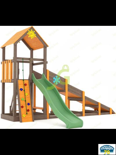 Всесезонная площадка IgraGrad С Tower со скалодромом SF2