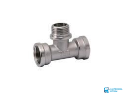 Тройник VIEIR  1/2'' вр/нр/вр никель