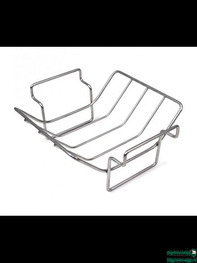 Решётка для рёбрышек, V-образная, двухсторонняя, стальная, 4 секции, для гриля