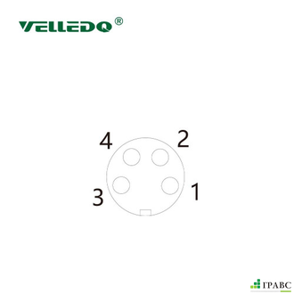 Монтажный разъем VELLEDQ FLQ-M8-F04(M8)-HB
