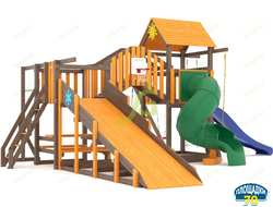 Всесезонная площадка IgraGrad С Мостик 1 с трубой SF1