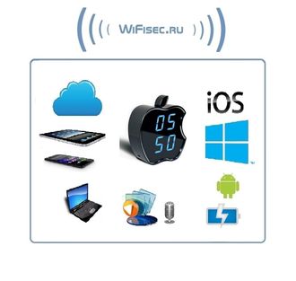 IP видеоняня WiFi (Часы настольные, яблоко)  с аккумулятором с DVR, HD