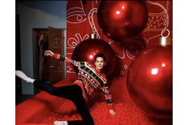 Большой елочный шар для улицы