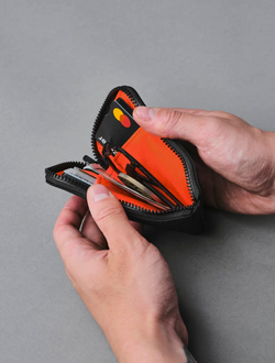 Кошелек Alpaka Zip Card Pouch Black детали