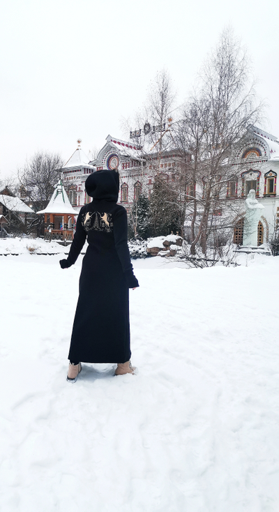 Платье спортивное с капюшоном "Мезенские мотивы"