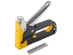 Степлер для узких скоб "тип 53" 4-14 мм, с регулировкой силы удара, металлический корпус FIT 32114