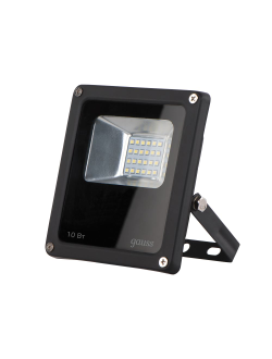 Прожектор светодиодный Gauss LED 10W 700lm IP65 6500К черный 1/60