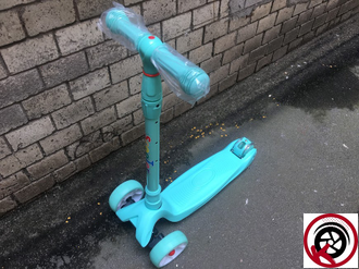 Трехколесный самокат Scooter Maxi Мятный с широкими колесами