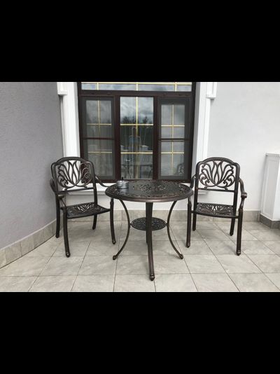 кофейный комплект мебели из литого алюминия Geneva