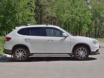 Пороги труба d57 (вариант 1) Brilliance V5 2014-2017