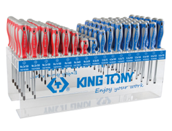 Стенд со стандартными отвертками, серии 1421, 1422, 96 предметов KING TONY 31416MR