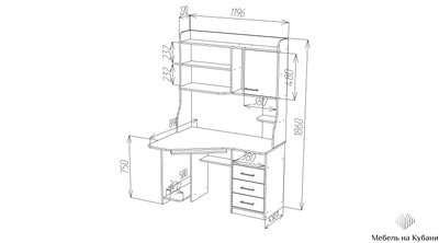 СК-25 угловой компьютерный стол с надстройкой Крафт светлый