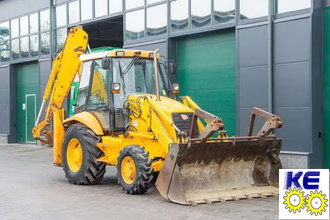 Стекло двери верхнее правое закаленное JCB 3CX, 4CX