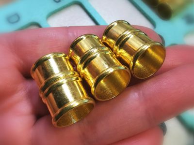 Магнитная застежка "Бамбук"  - 12мм - ЗОЛОТО