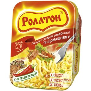 Лапша Роллтон По-домашнему Говядина б/п 85г.