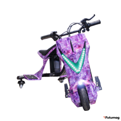 Электроскутер Дрифт Карт Drift-Trike MINIPRO Mi T02 Фиолетовый космос